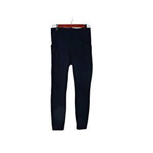 Spyder Womens Activewear Compression Leggings Black Pull On Size Medium